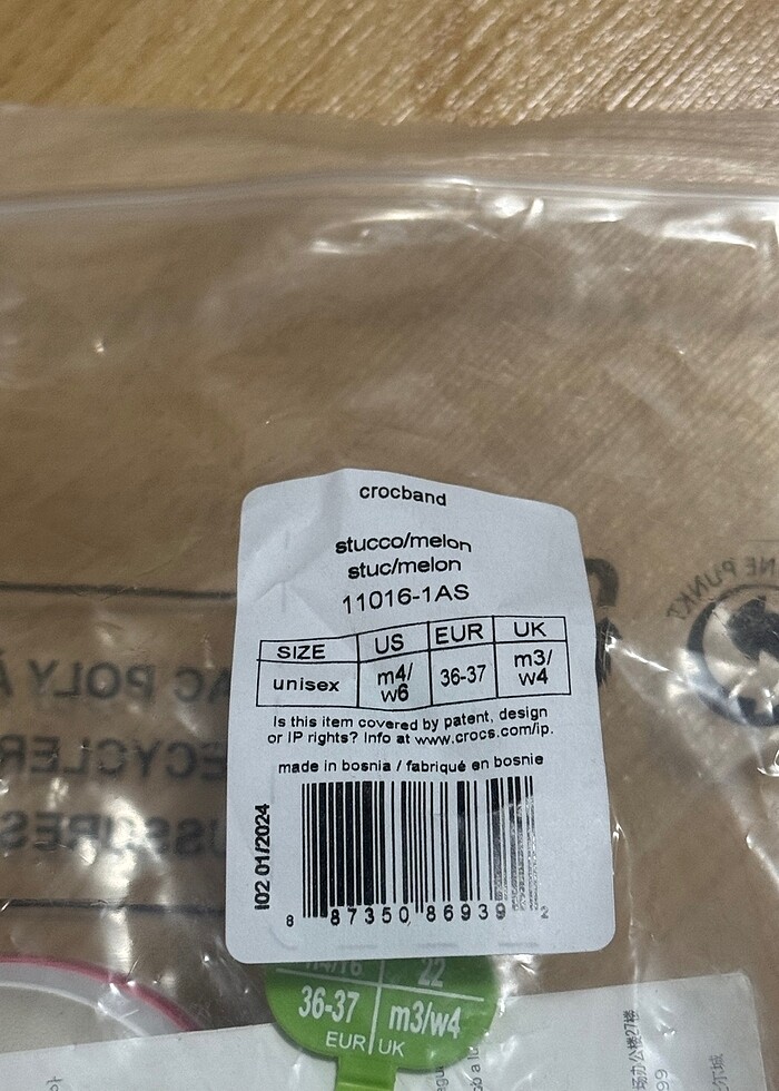 Crocs Stucco Melon 36-37 Numara - Görsel 5