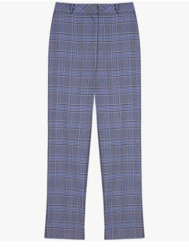 İpekyol Cigarette Mavi Ekose 36 Beden Pantalon - Görsel 3