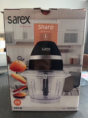 Sarex Sharp 600W 1000Ml Doğrayıcı Rondo Siyah - Görsel 2