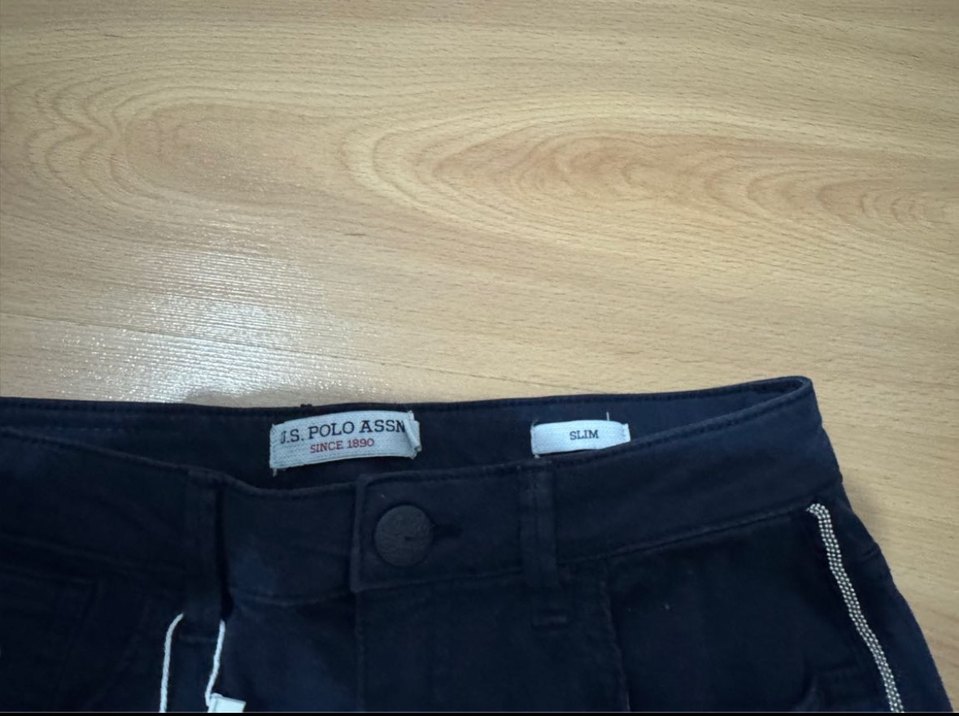 Lacivert Kot Midi Kalem Etek - Görsel 3