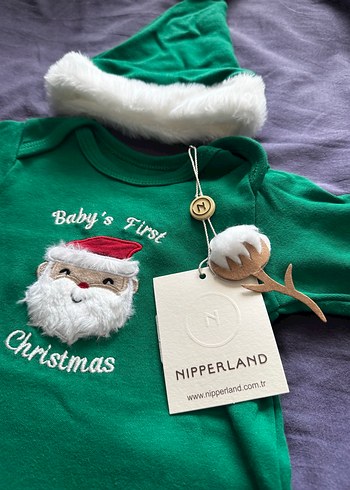 Yeşil Renk Yılbaşı Tulum ve Noel Şapka - Görsel 4