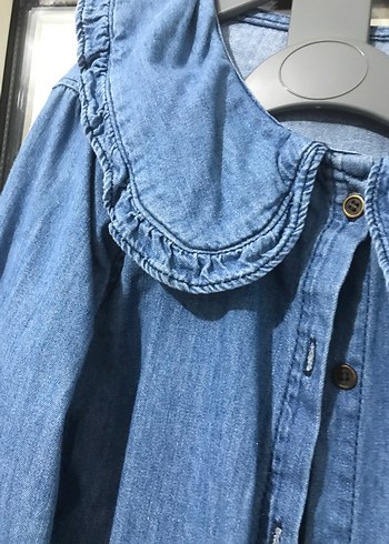 Koton Düğmeli Denim Çocuk Gömlek