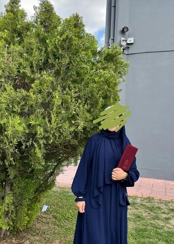 Diğer Lacivert Bohem Salaş Uzun Elbise