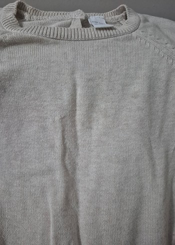 Uzun Kollu Triko Kumaşlı Rahat Kesim Kız Elbise - Görsel 2