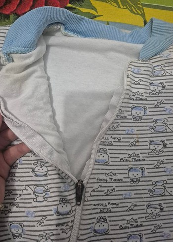 Uzun Kollu Fermuarlı Bebek Uyku Tulumu - Görsel 2