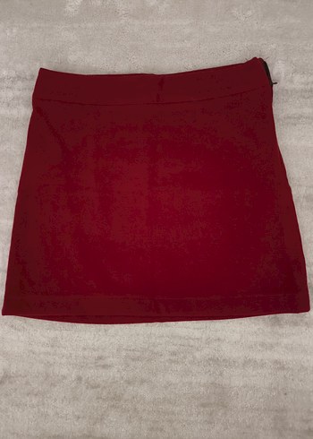 Bordo Kadın Mini Etek