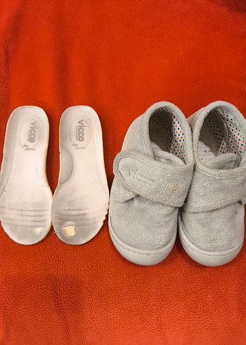 Gri Bebek İlk Adım Ayakkabısı Velcro