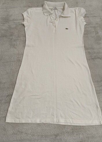 Lacoste marka Beyaz Spor model elbise