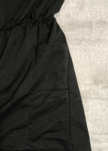 Siyah Kolsuz Mini Tulum - Görsel 2