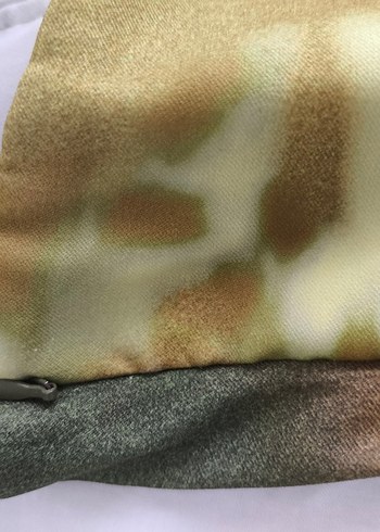 Kadın Khaki Straplez Midi Mini Elbise - Görsel 3