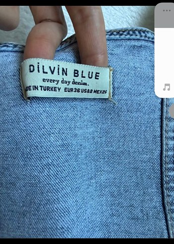 Kadın Mavi Denim Mini Straplez Bustiyer - Görsel 3