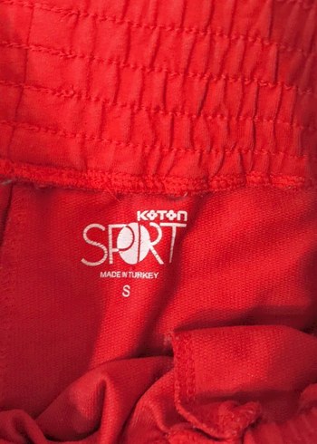 Kırmızı Rahat Kesim Kadın Eşofman Altı - Görsel 4