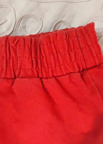 Kırmızı Rahat Kesim Kadın Eşofman Altı - Görsel 2