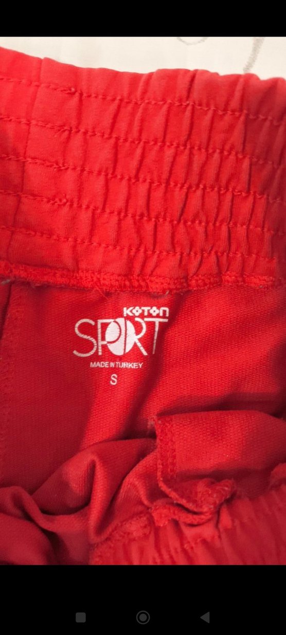 Kırmızı Rahat Kesim Kadın Eşofman Altı - Görsel 4