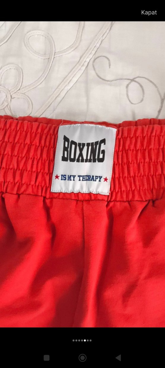 Kırmızı Rahat Kesim Kadın Eşofman Altı - Görsel 5