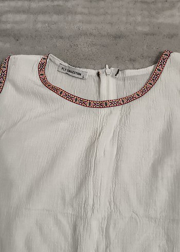 Zara Nakışlı Bohem Kolsuz Mini Kadın üst