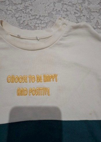 Sarı Detaylı Bebek Erkek Eşofman Takımı - Görsel 4