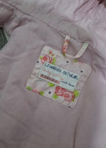 Çiçek Desenli Kız Kapüşonlu Yelek - Görsel 3