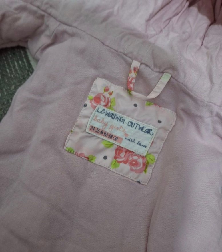 Çiçek Desenli Kız Kapüşonlu Yelek - Görsel 3