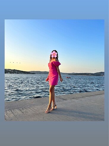 Zara Pembe kısa zara elbise xs