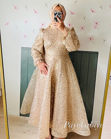 Gold eva tesettür abiye