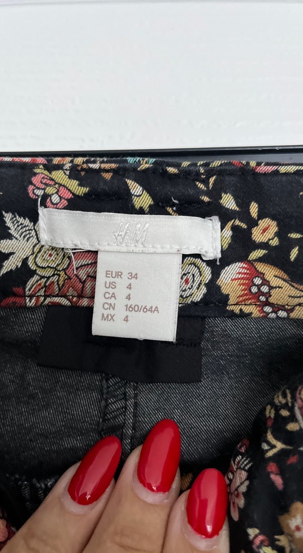 Bohem Desenli Kadın Kumaş Pantolon - Görsel 2