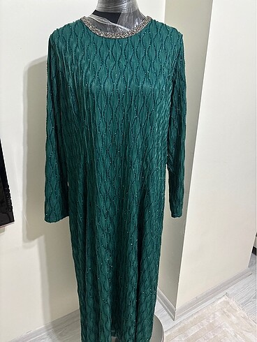 Taşlı abaya elbise