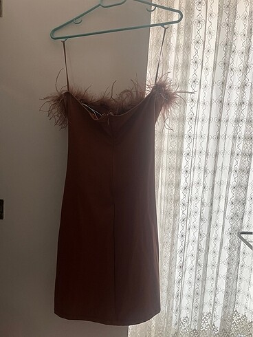 m Beden camel Renk bershka elbise
