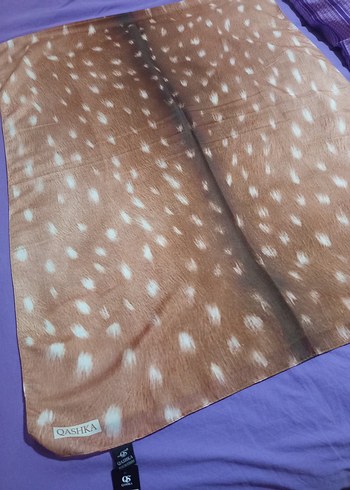 geyik desenli şal bambi desenli şal ceylen desenli şal - Görsel 2