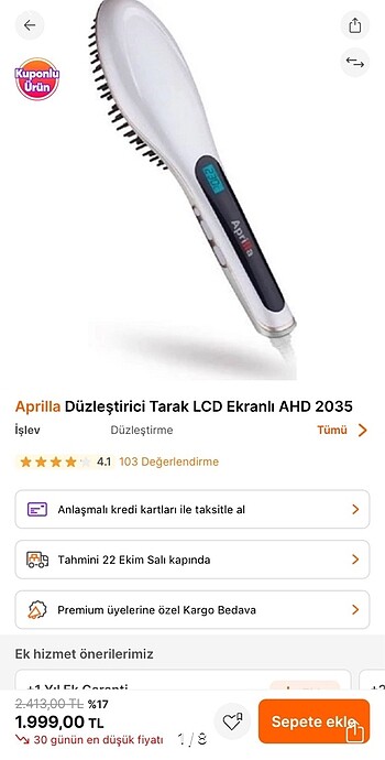 Aprilla Düzleştirici Tarak