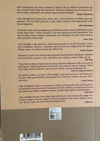  Beden Cahit Zarifoğlu Şiirler