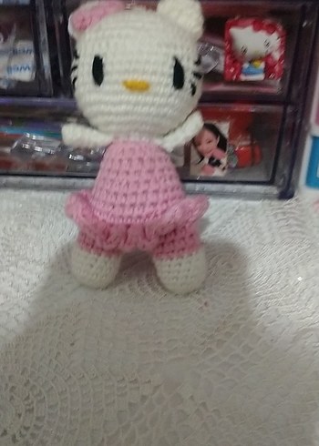 Pembe Örgü Oyuncak hellokity Figür