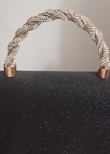 Gri Parlak Fiyonk Detaylı Kadın Çanta - Görsel 2