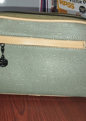 Fermuarlı Baskılı Deri Kadın Çanta - Görsel 2