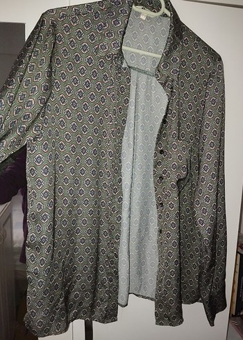 Koton Yeşil Bohem Uzun Kollu Kadın Gömlek - Görsel 2