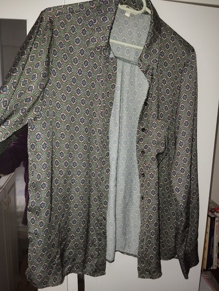 Koton Yeşil Bohem Uzun Kollu Kadın Gömlek - Görsel 2