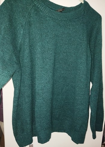 DeFacto Kadın Yeşil Örgü Yün Kazak - Görsel 2