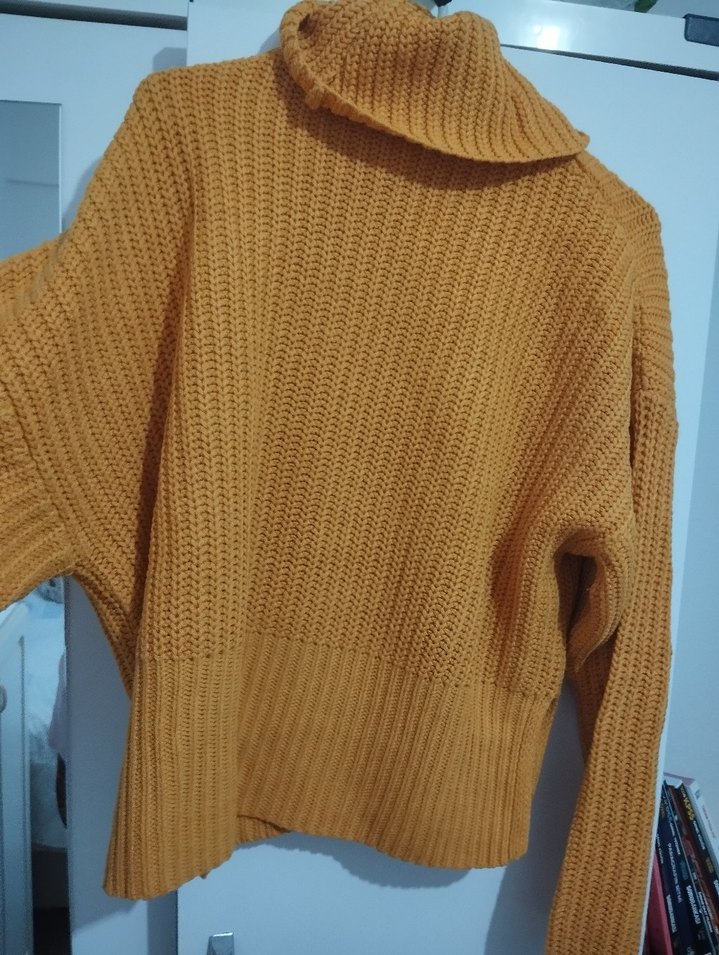 LCW Bej Örgü Boğazlı Kadın Kazak - Görsel 3