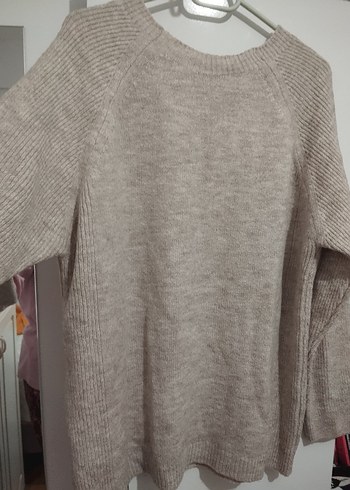 LCW Bej Kadın Triko Bisiklet Yaka Kazak - Görsel 4