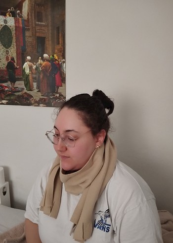 Bej Kadın Rahat Atkı - Görsel 2