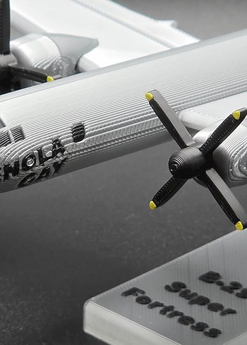 Gri Beyaz B-29 Model Uçak Maketi