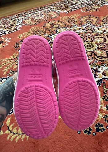 Crocs Crocs Kız Çocuk Pembe Velcro Terlik
