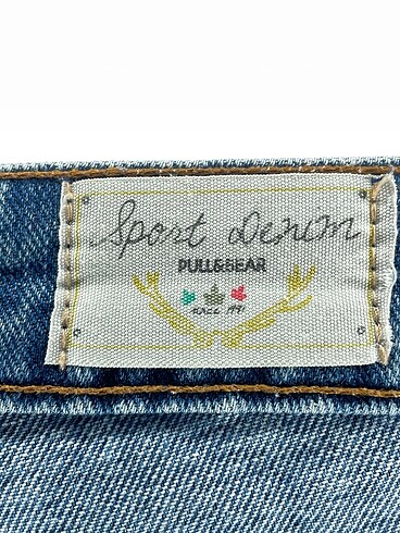 34 Beden mavi Renk Vintage Love Mini Şort %70 İndirimli.