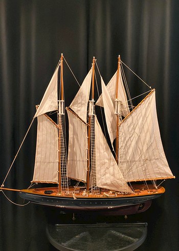 Ahşap Yelkenli Gemi Maketi(110cmx100cm)