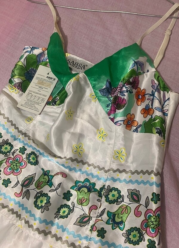 İpek ip askılı elbise - Görsel 4