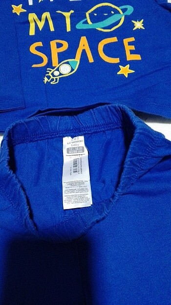 12-18 Ay Beden lacivert Renk Çocuk pijama takımı
