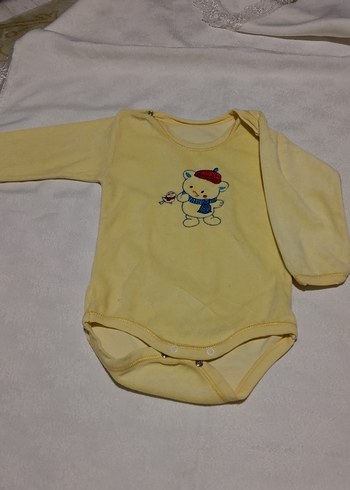 Uzun Kollu Sarı Bebek Body