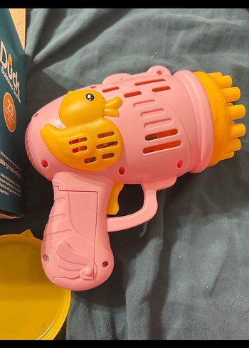 Pembe Renkli Ördek Figürlü Oyuncak Tabanca