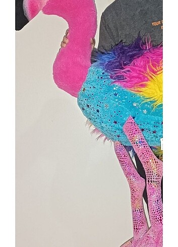  Beden Renk Peluş Flamingo