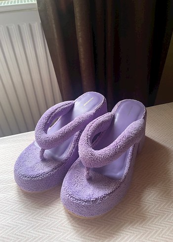 37 Beden mor Renk Mor Platform Terlik